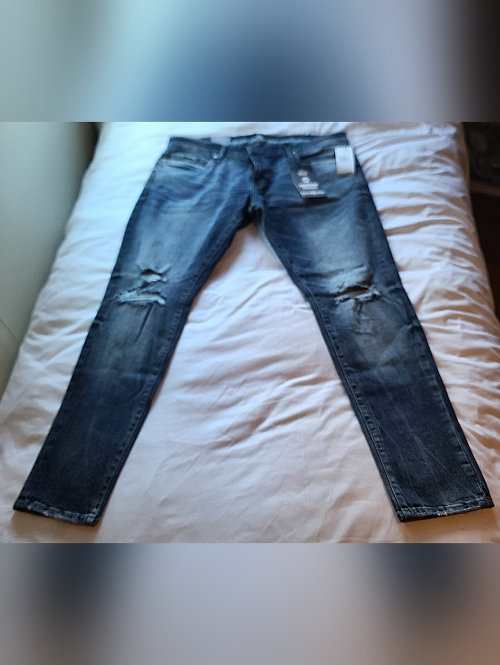 NWT Jordan Craig Ash Wash Ross Collection Skinny Fit Jeans Men's Size 38x32